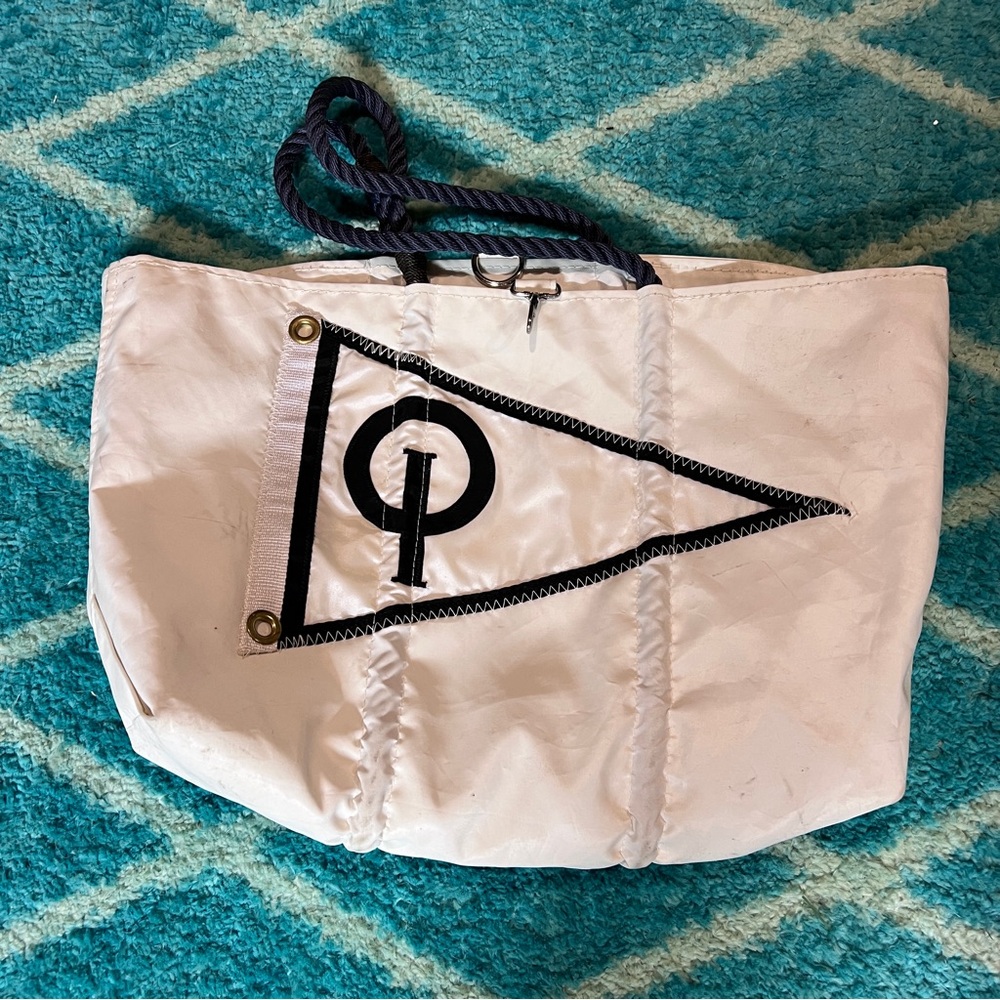 RARE Opti Sea Bag large white Tote Bag